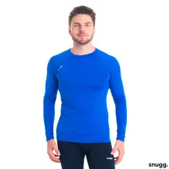 Camiseta Manga Longa Segunda Pele Azul Proteção Solar UV 50 Unissex  Snugg