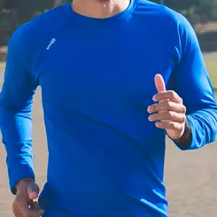 Camiseta Manga Longa Segunda Pele Azul Proteção Solar UV 50 Unissex  Snugg