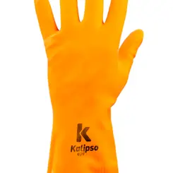 Luva Látex Orange Kalipso Reforçada com Forro