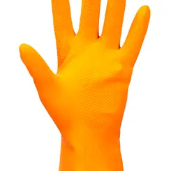 Luva Látex Orange Kalipso Reforçada com Forro