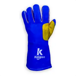 Luva de Couro para Soldador K-Argon Alta temperatura Kalipso