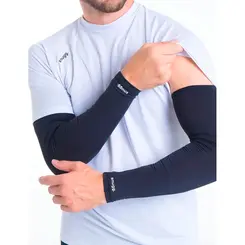 Manguito Proteção Solar UV 50 Segunda Pele Preto Unissex Snugg