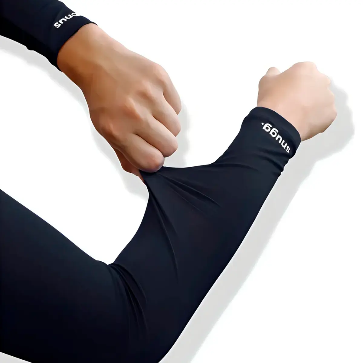 Manguito Proteção Solar UV 50 Segunda Pele Preto Unissex Snugg