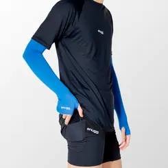 Manguito Com Dedo Proteção Solar UV 50 Segunda Azul Unissex  Snugg