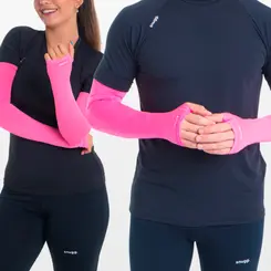 Manguito Com Dedo Proteção Solar UV 50 Segunda Pele Rosa Unissex  Snugg