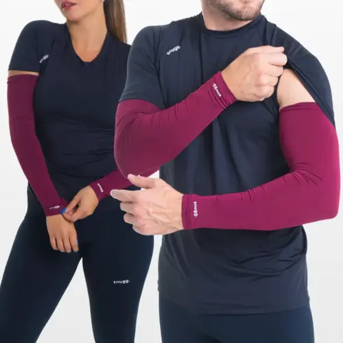 Manguito Proteção Solar UV 50 Segunda Pele VInho Unissex  Snugg
