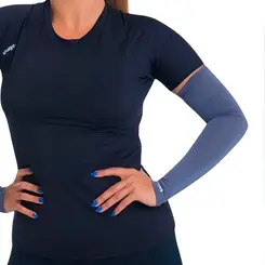 Manguito Proteção Solar UV 50 Segunda Pele Cinza Unissex  Snugg