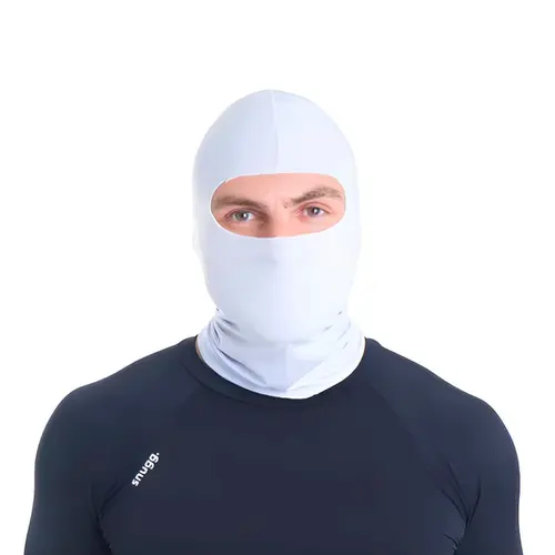 Balaclava Proteção Solar UV 50 Branco Unissex Snugg