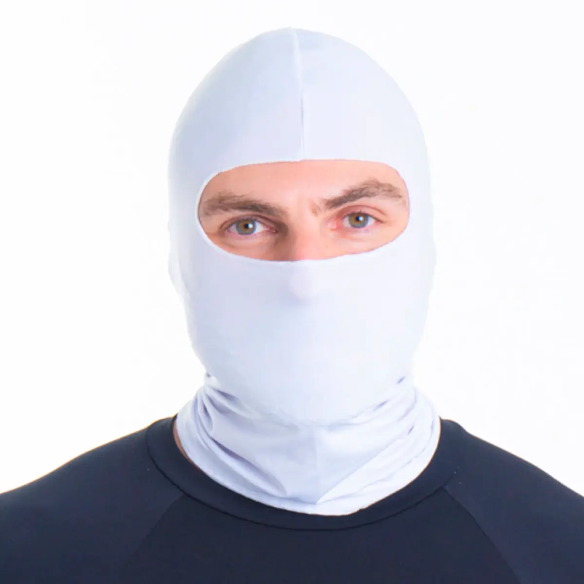 Balaclava Proteção Solar UV 50 Branco Unissex Snugg