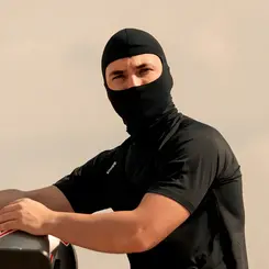 Balaclava Proteção Solar UV 50 Preta Unissex Snugg