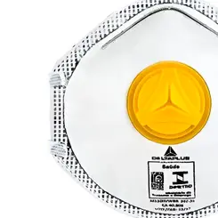 Kit com 10 Unidades - Máscara Respiratória Confort PFF2 com Válvula Tipo Concha Delta Plus