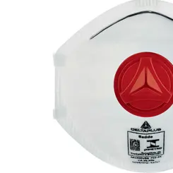 Kit com 10 Unidades - Máscara Respiratória Confort PFF3 com Válvula Tipo Concha Delta Plus