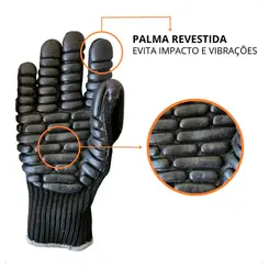 Luva Antivibração Black Rock Kalipso