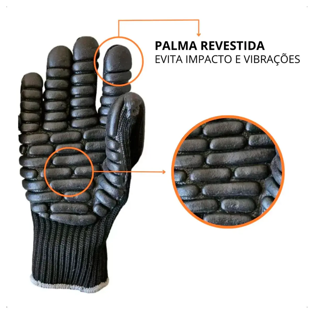 Luva Antivibração Black Rock Kalipso
