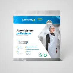Avental Polietileno 70x120 Branco Prevemax P. 100u