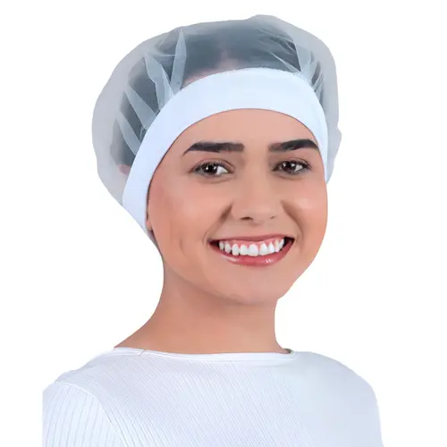 Touca Organza com Elastano Branca C/2  Prevemax