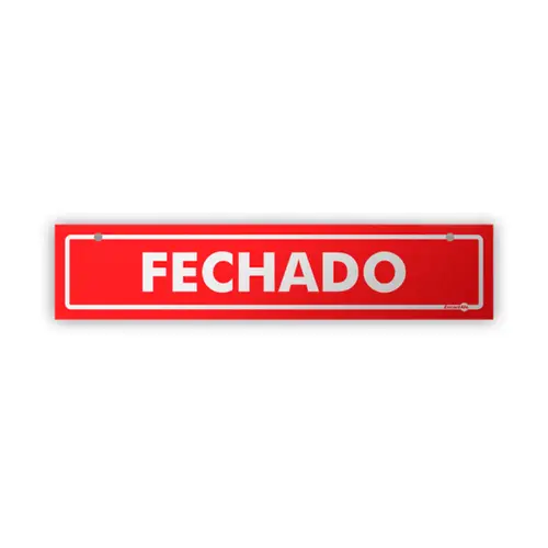 Placa Aberto/Fechado (Frente/Verso) Encartale