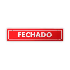 Placa Aberto/Fechado (Frente/Verso) Encartale