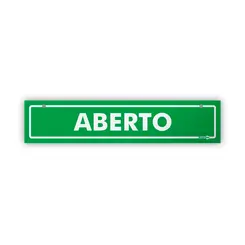 Placa Aberto/Fechado (Frente/Verso) Encartale