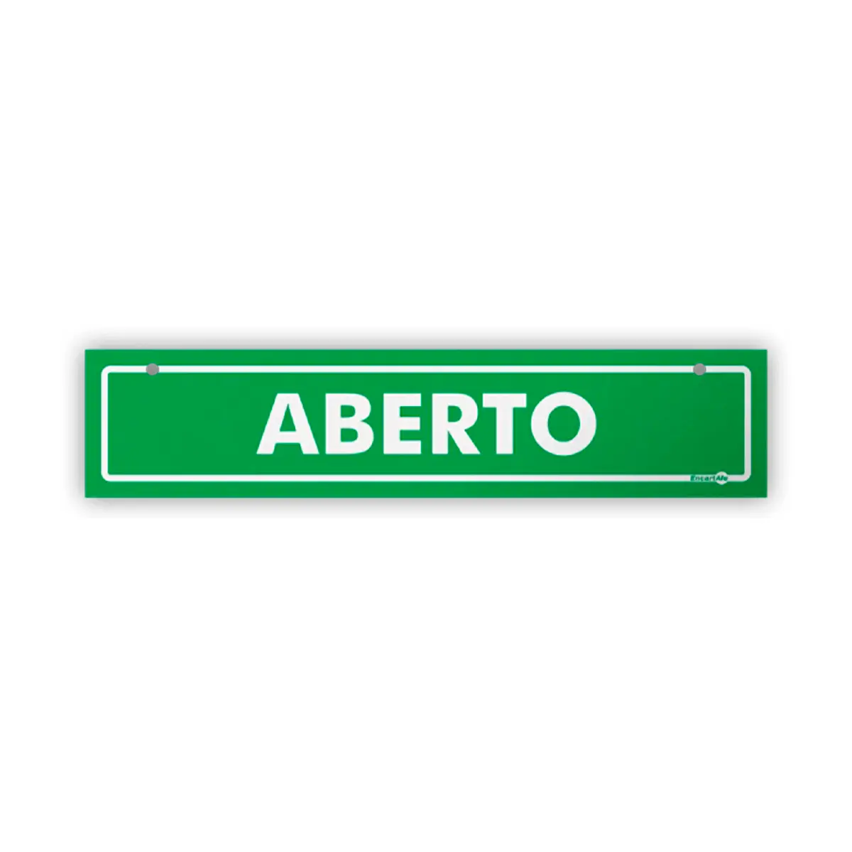 Placa Aberto/Fechado (Frente/Verso) Encartale