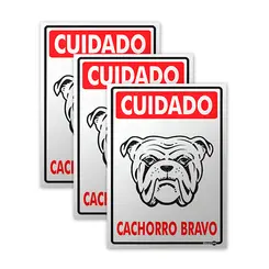 Placa Cachorro Bravo 20x30cm Encartale