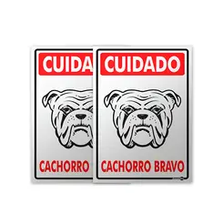 Placa Cachorro Bravo 20x30cm Encartale