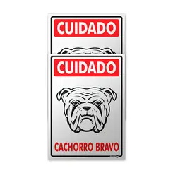 Placa Cachorro Bravo 20x30cm Encartale
