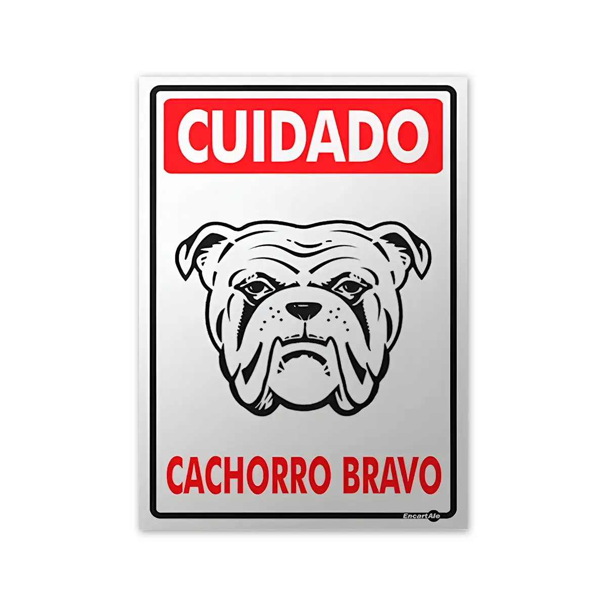 Placa Cachorro Bravo 20x30cm Encartale