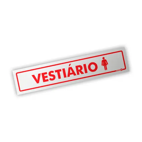 Placa Vestiário Feminino - Encartale