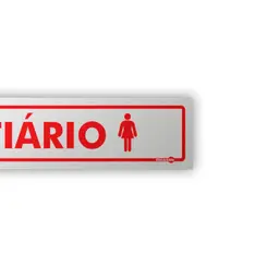 Placa Vestiário Feminino - Encartale