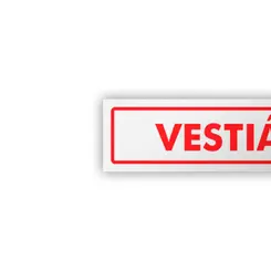 Placa Vestiário Feminino - Encartale