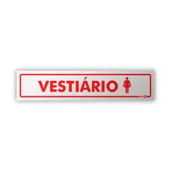 Placa Vestiário Feminino - Encartale