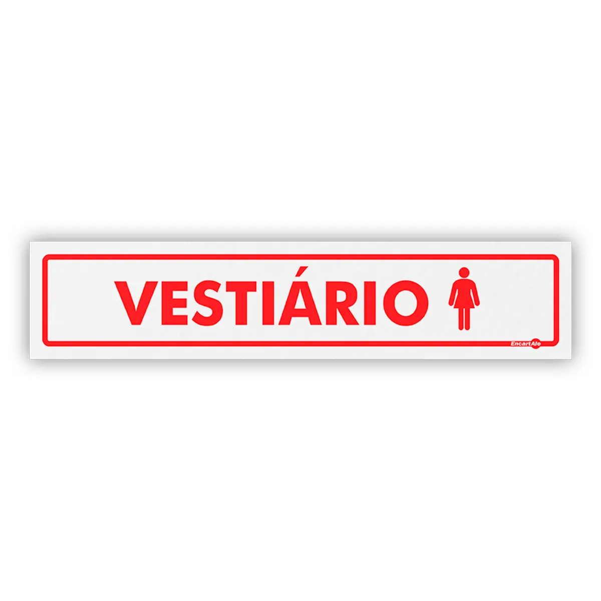 Placa Vestiário Feminino - Encartale