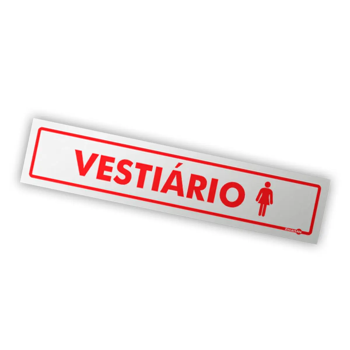 Placa Vestiário Feminino - Encartale