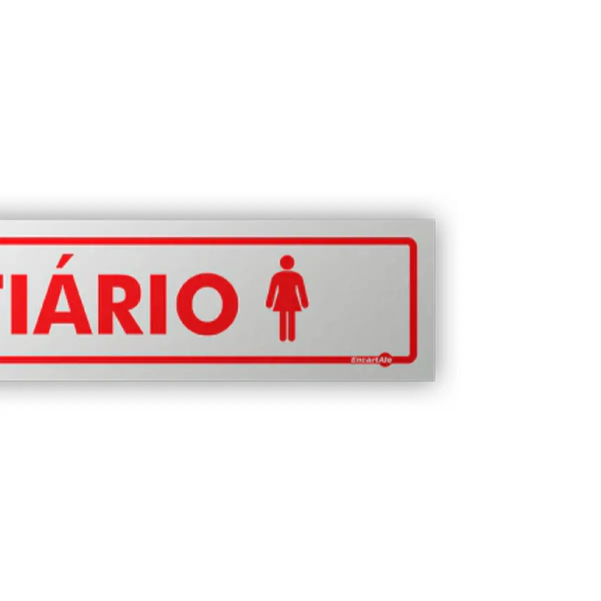 Placa Vestiário Feminino - Encartale