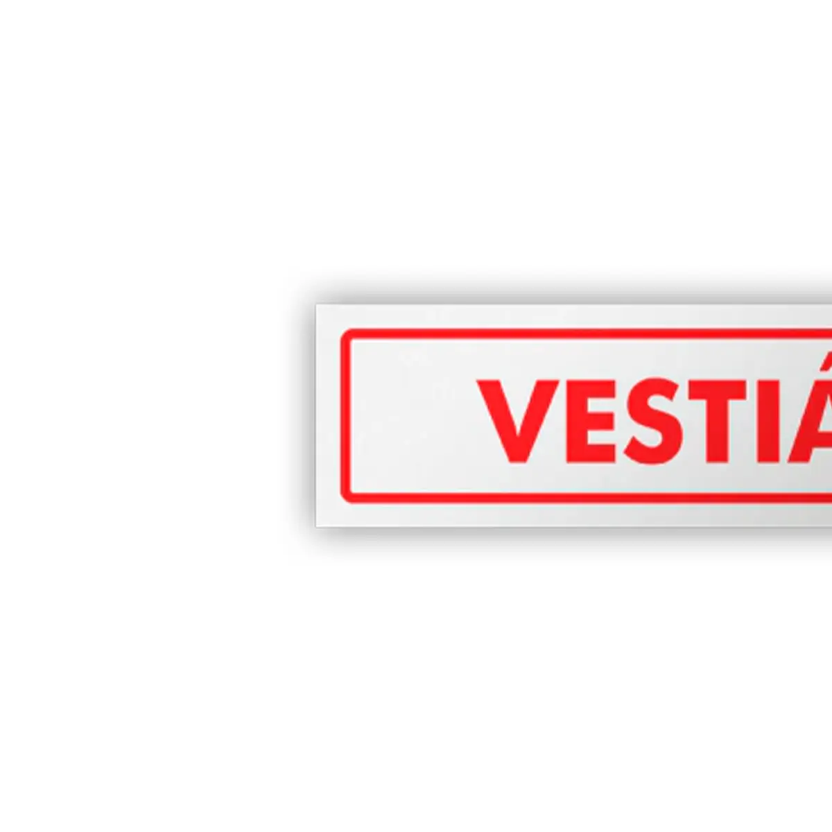 Placa Vestiário Feminino - Encartale