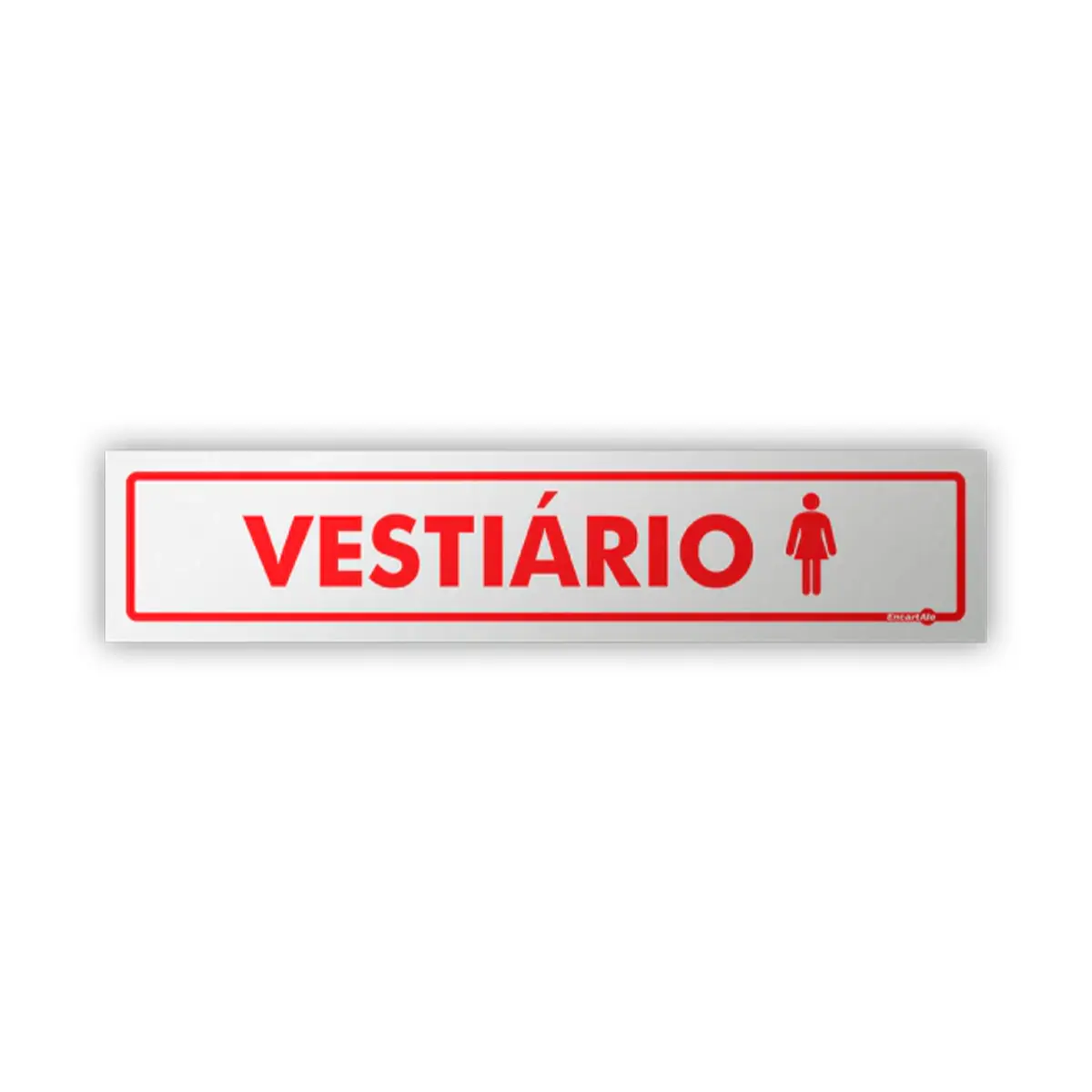 Placa Vestiário Feminino - Encartale