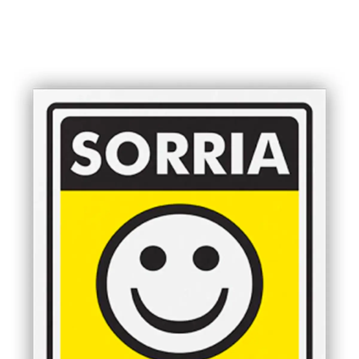 Placa Sorria Você Esta Sendo FIlmado Encartale