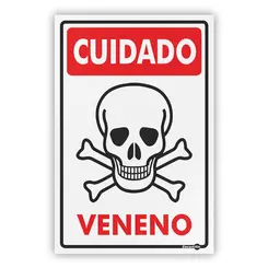 Placa Cuidado Veneno Encartale