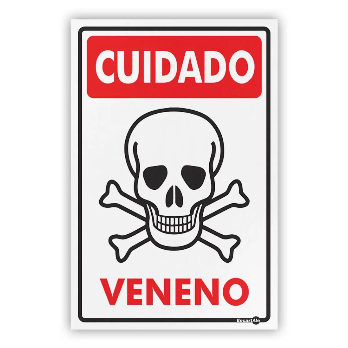 Placa Cuidado Veneno Encartale