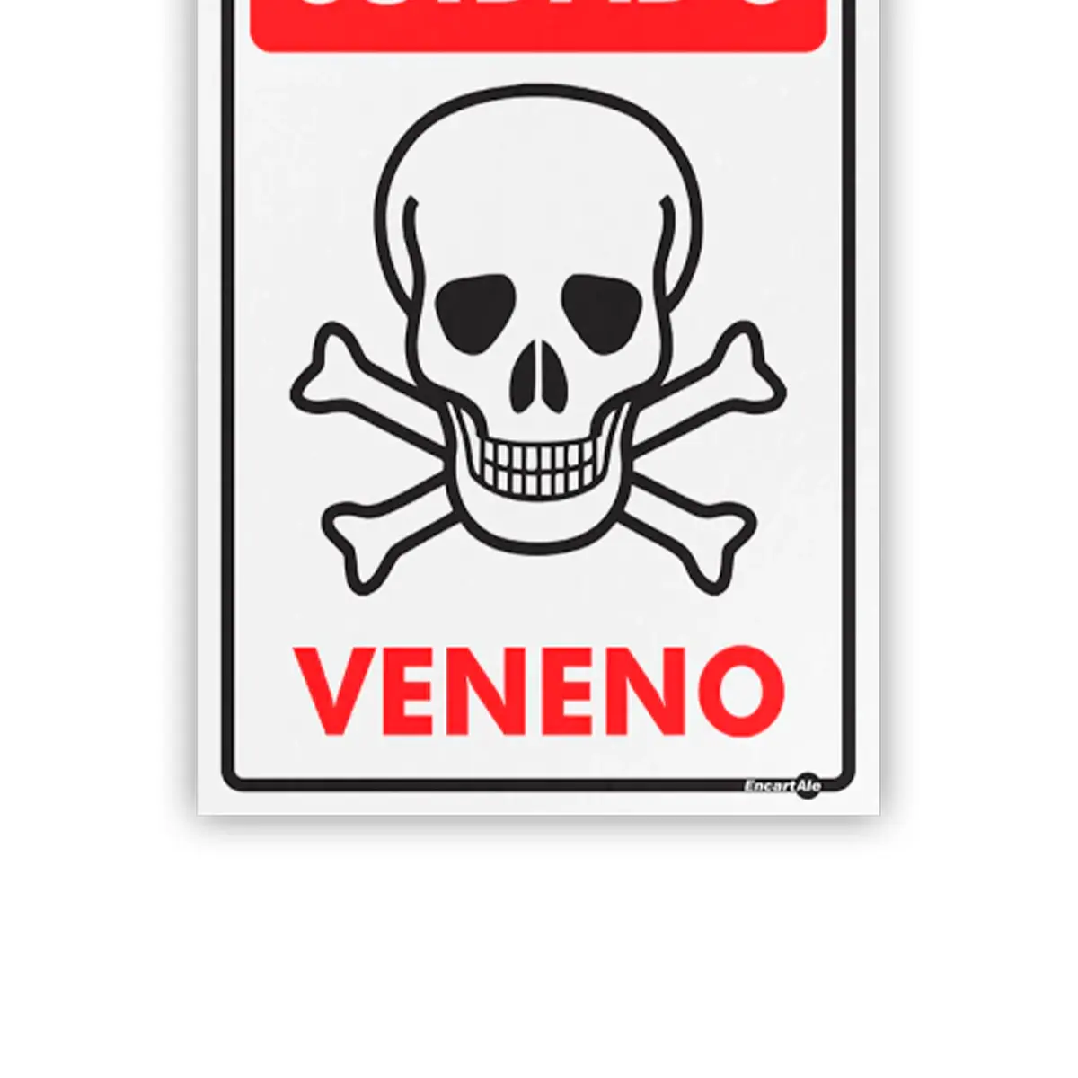 Placa Cuidado Veneno Encartale