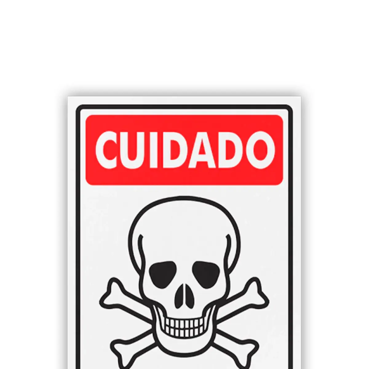 Placa Cuidado Veneno Encartale
