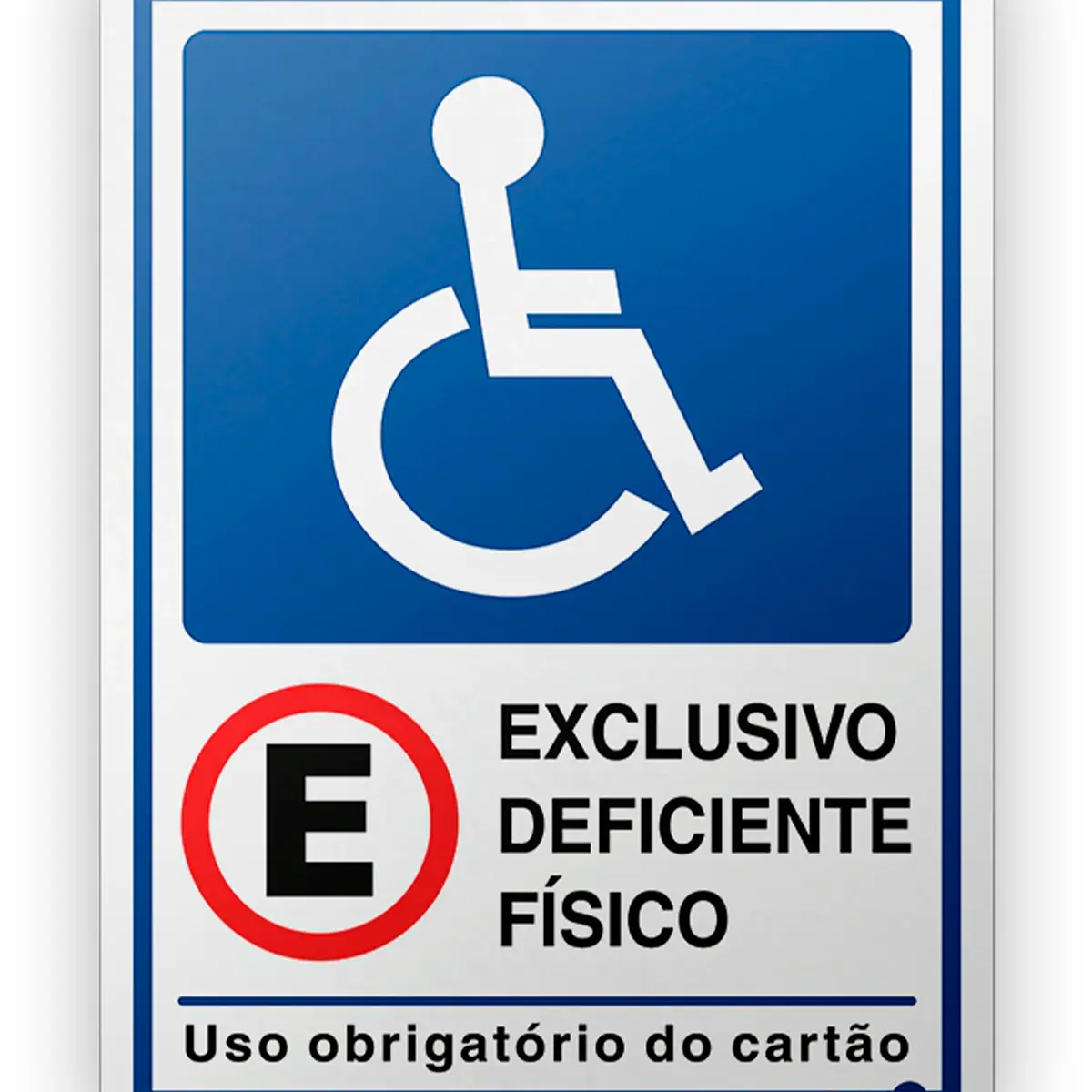 Placa Deficiente Físico Adesivo Encartale
