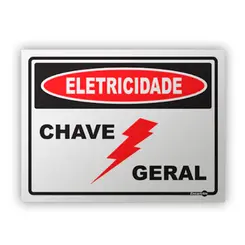 Placa Eletricidade Chave Geral Encartale