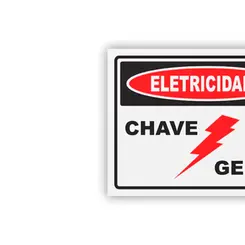 Placa Eletricidade Chave Geral Encartale