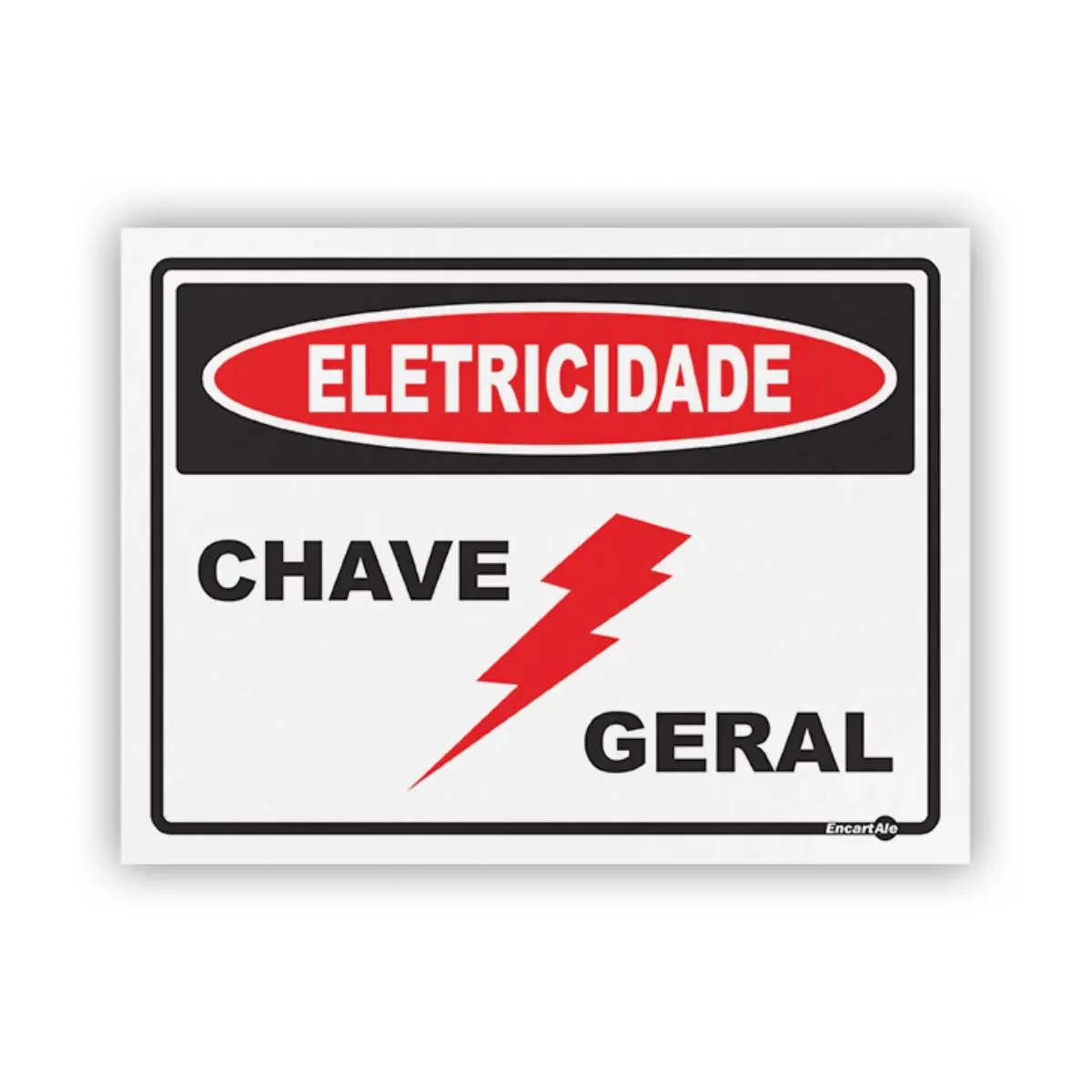 Placa Eletricidade Chave Geral Encartale