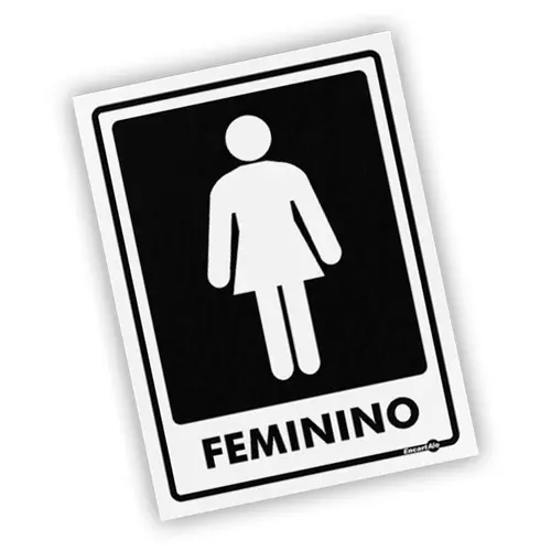 Placa Feminino Encartale