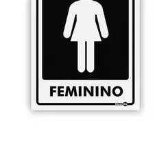 Placa Feminino Encartale