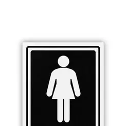 Placa Feminino Encartale