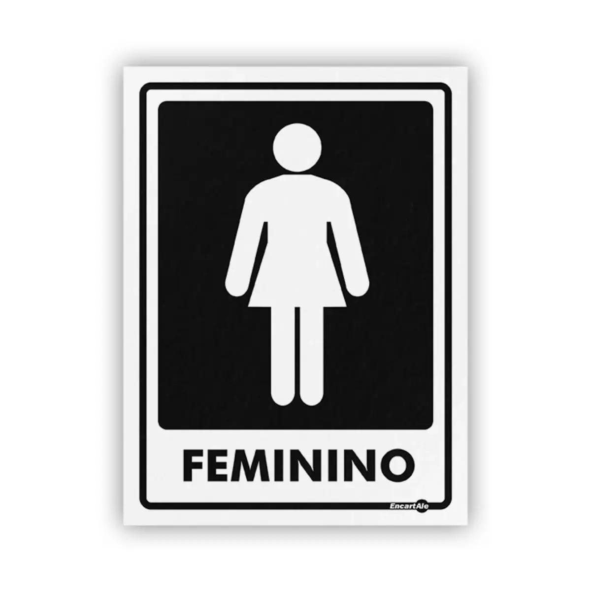 Placa Feminino Encartale
